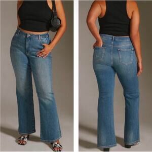 Anthropologie Pilcro Demilune Bootcut Jeans Medium Wash Stretch Denim Size 29